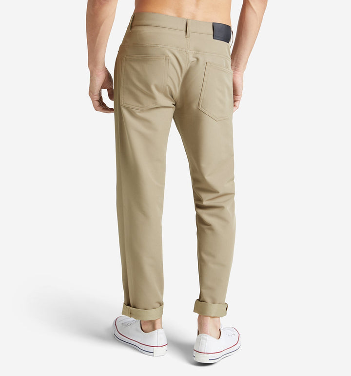 stretch poly twill 5 pocket pant timber