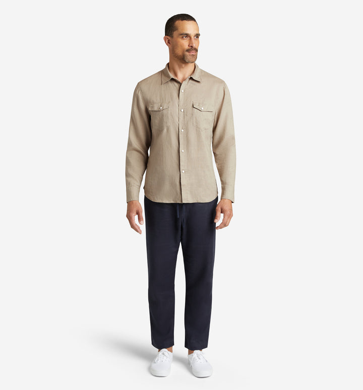 4Corner Linen Snap Shirt