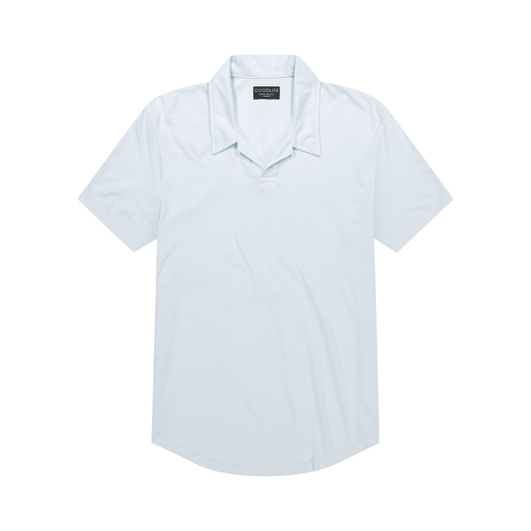 supima johnny collar polo salt air