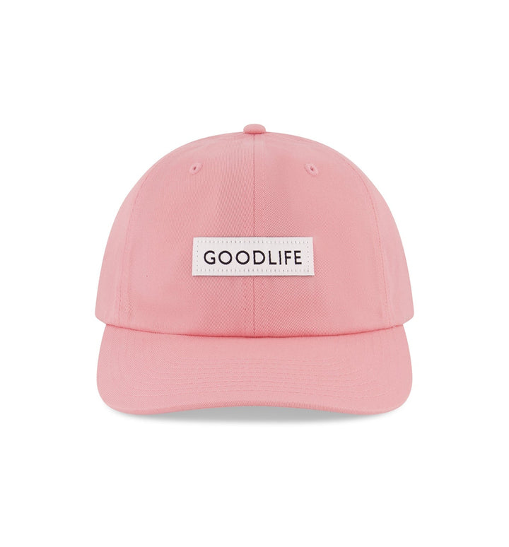 curved brim box logo hat candy pink