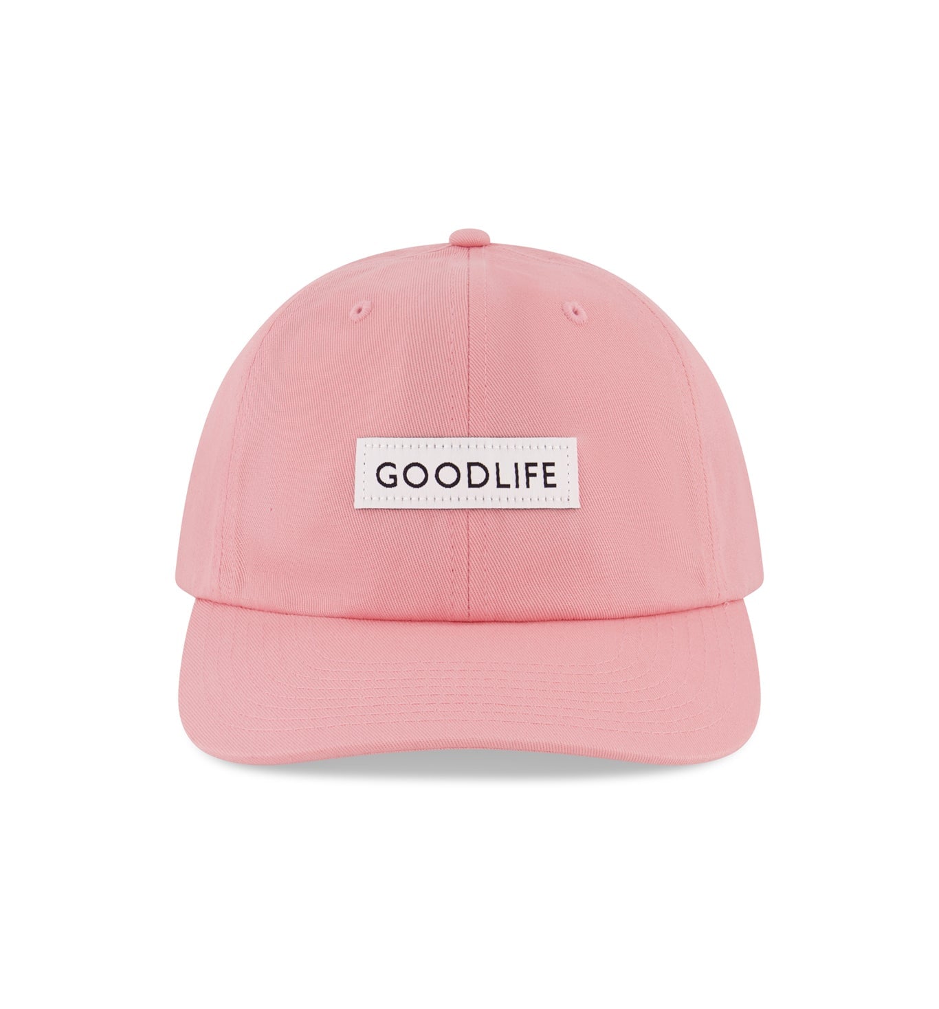 Curved Brim Box Logo Hat | Candy Pink