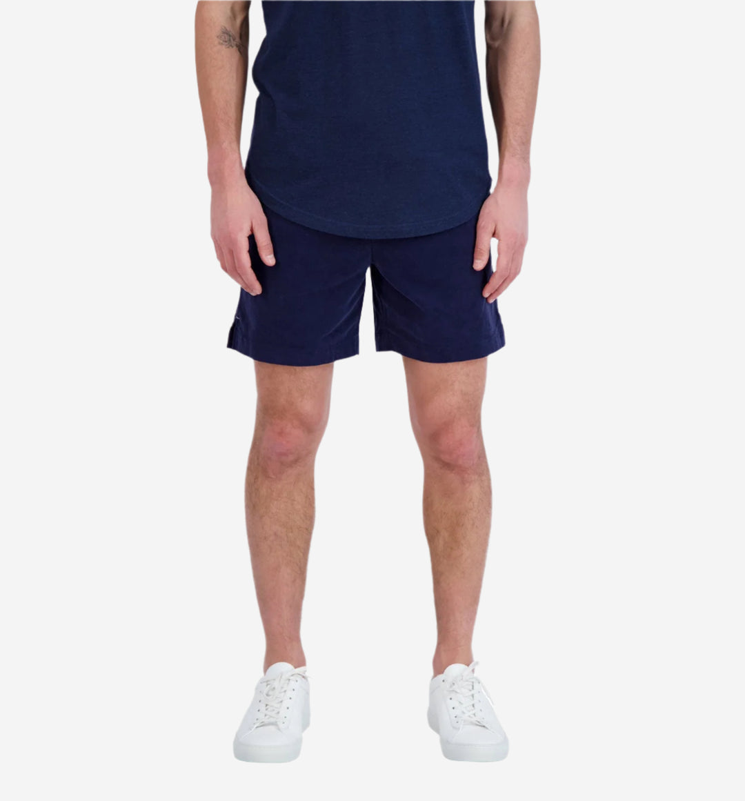 stretch corduroy short midnight