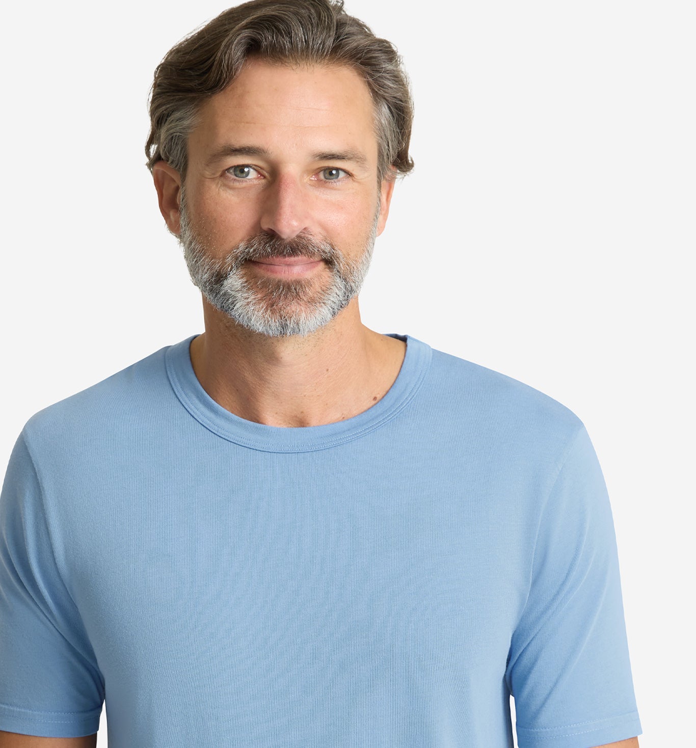OHGA SCALLOP TEE スカラップT ライトブルー Supima Scallop Crew – Goodlife