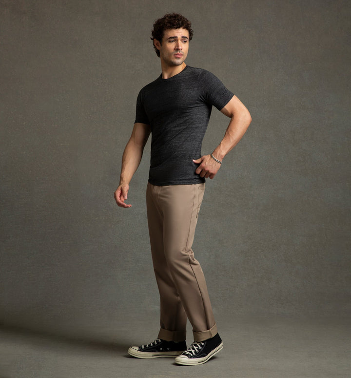 tri blend classic crew black