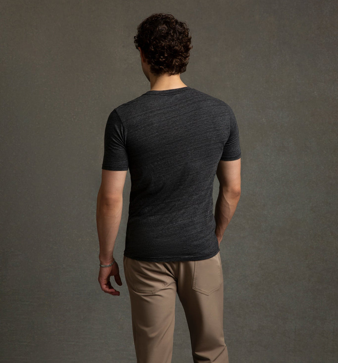 tri blend classic crew black
