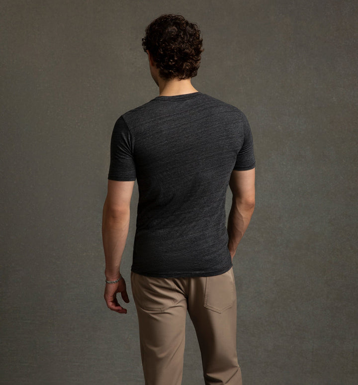 tri blend classic crew black