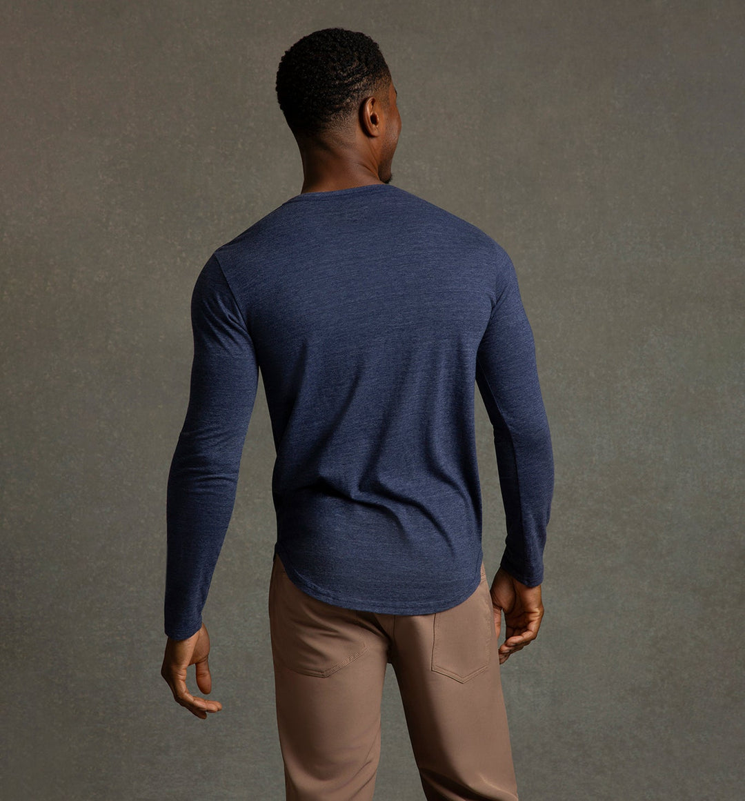 new tri blend ls scallop crew midnight