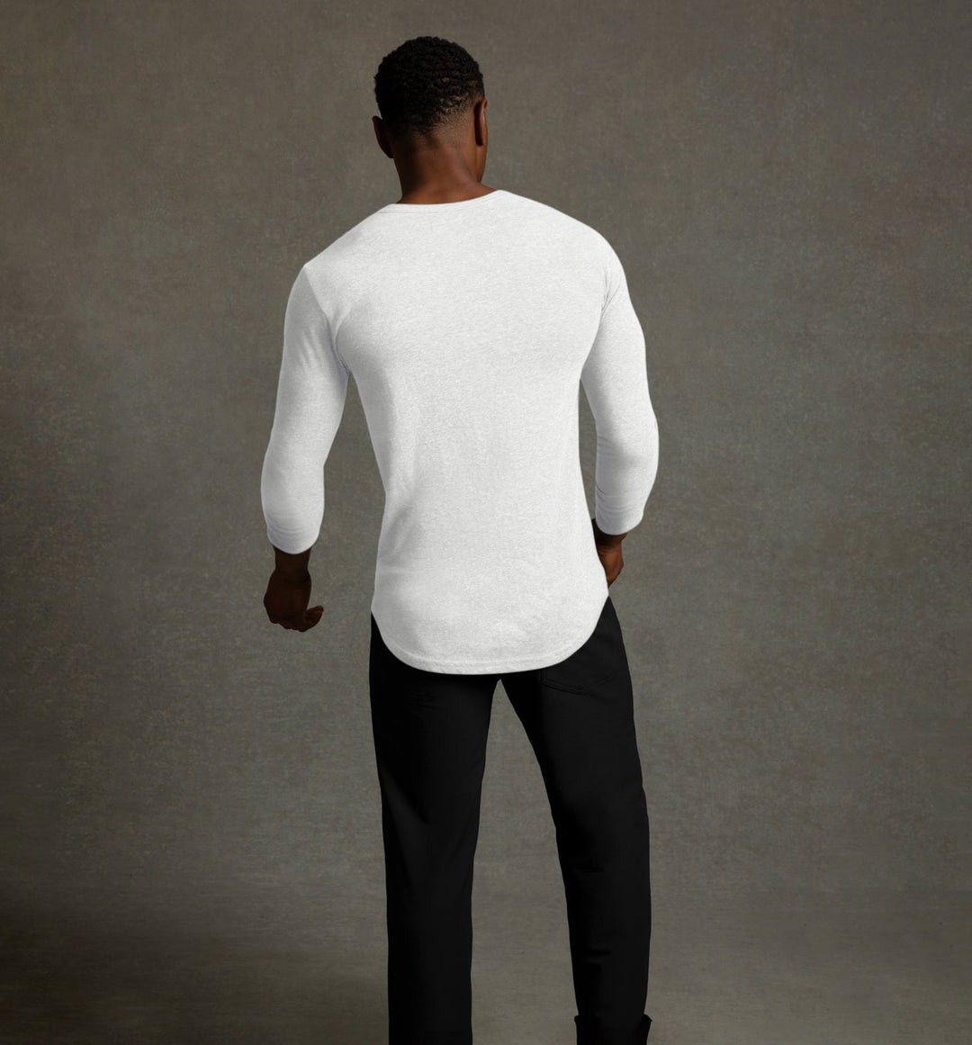 new tri blend ls scallop crew white