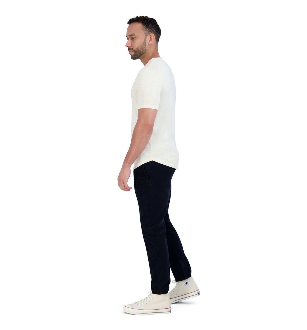 Sun-Faded Slub Scallop V-Neck - Seed | Goodlife