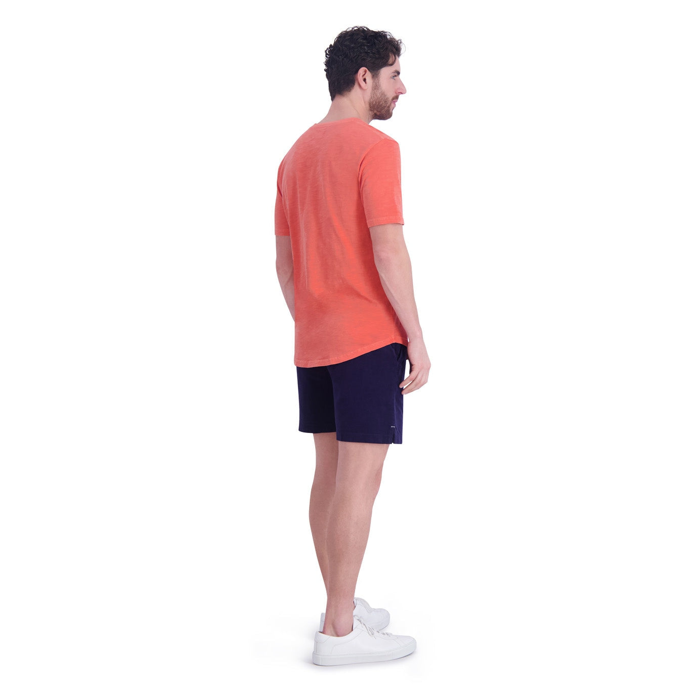Sun-Faded Slub Scallop V | Goodlife Navy | Goodlife Clothing
