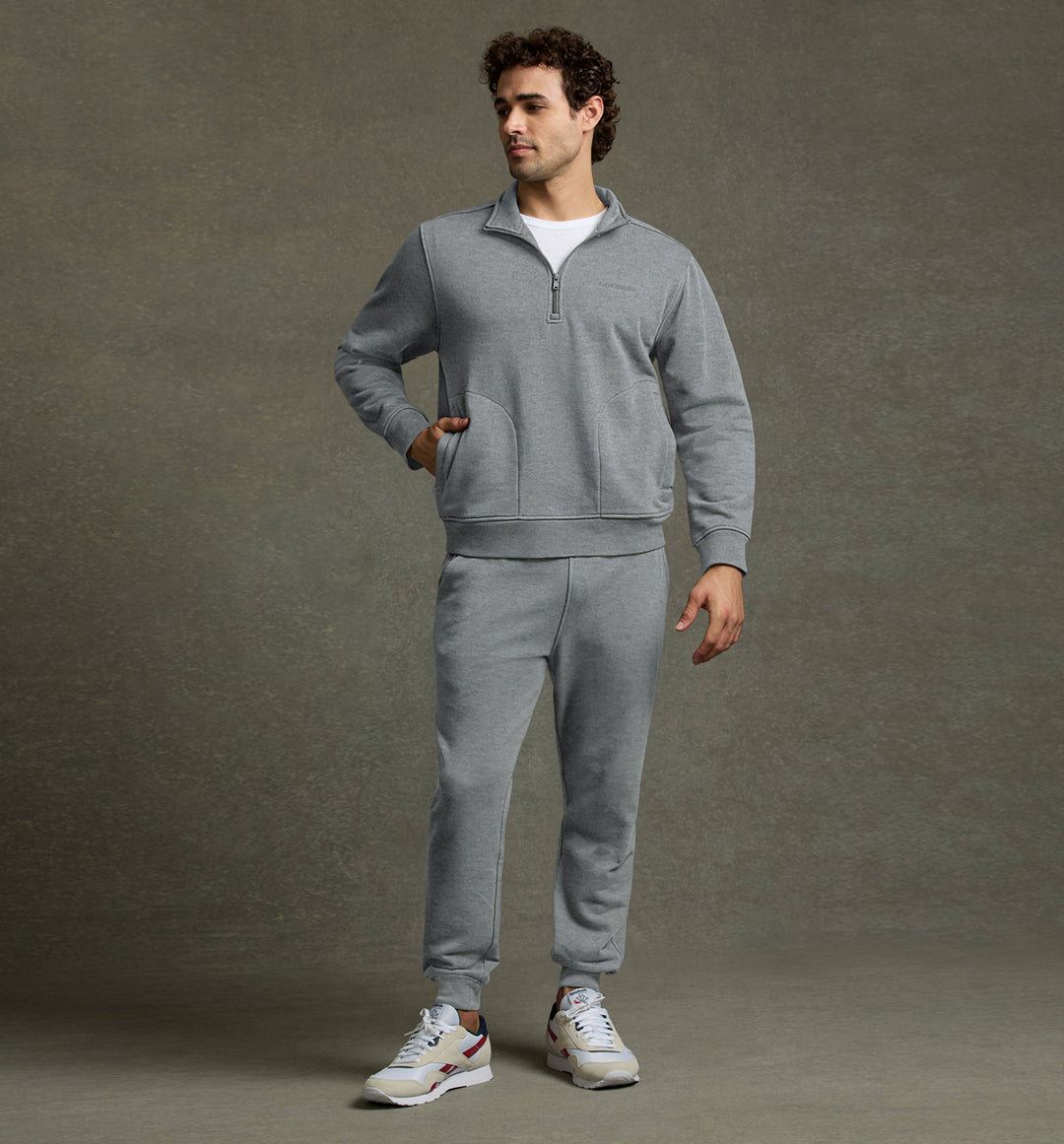 Premium French Terry Pullover QZ W/Collar
