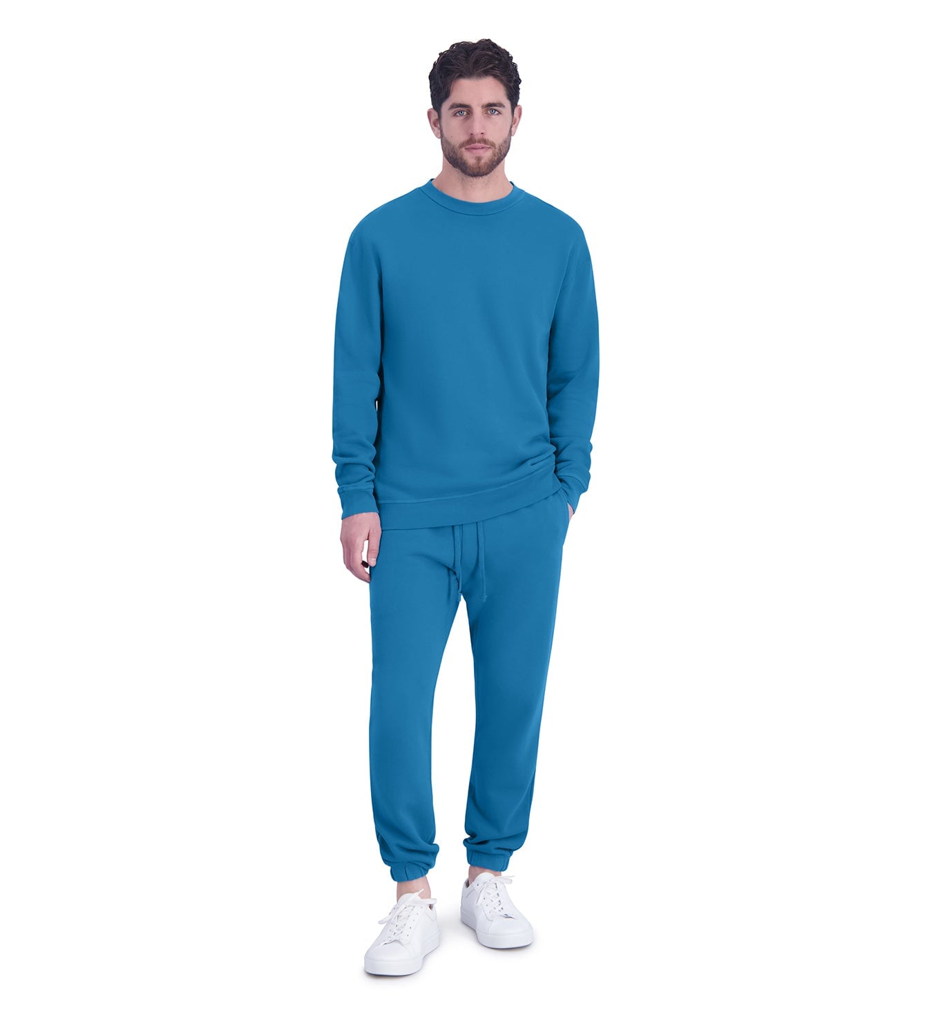 Venice Terry Sweatshirt | Mykonos Blue
