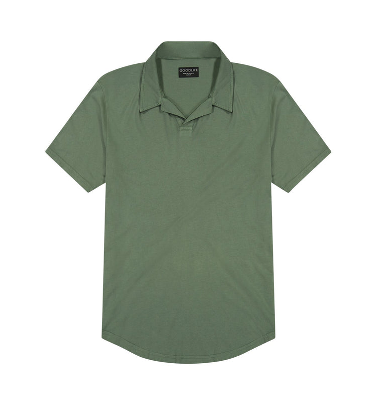 supima johnny collar polo laurel