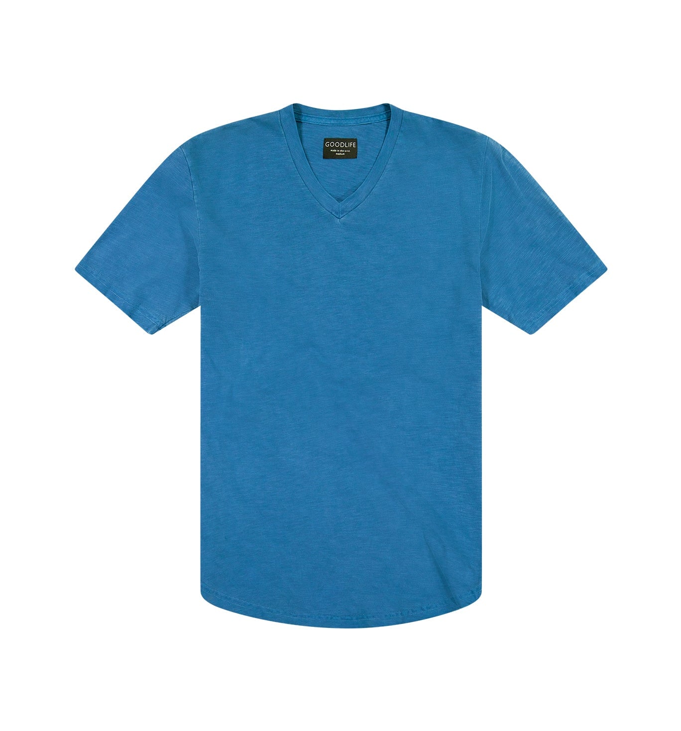 Sun-Faded Slub Scallop V | Goodlife Navy | Goodlife Clothing