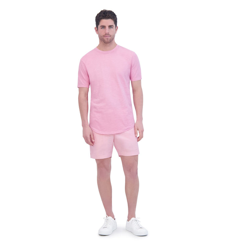 essential linen short candy pink