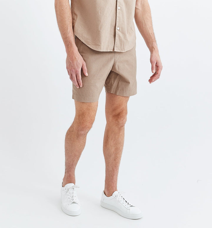essential linen short timberwolf