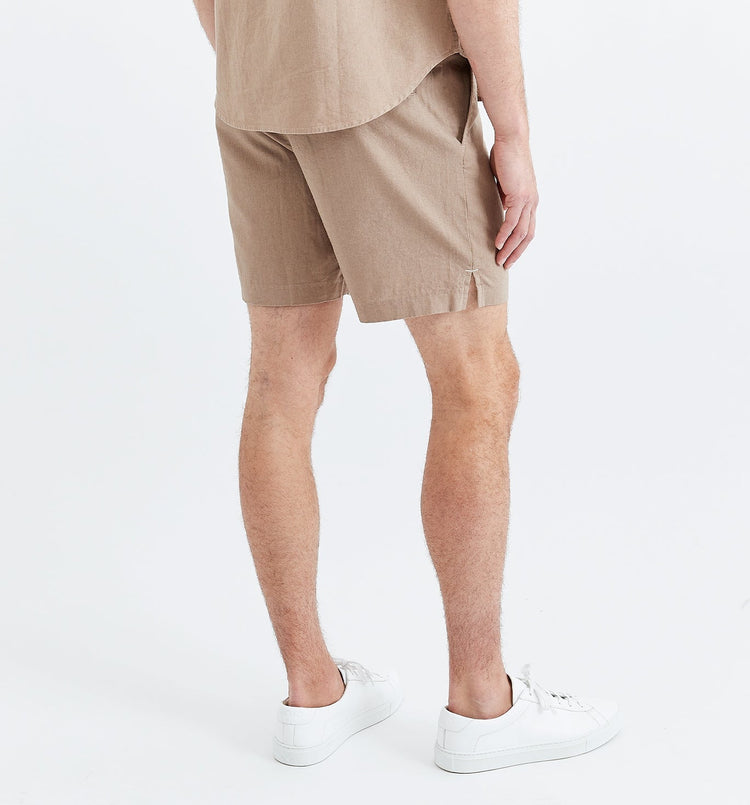 essential linen short timberwolf