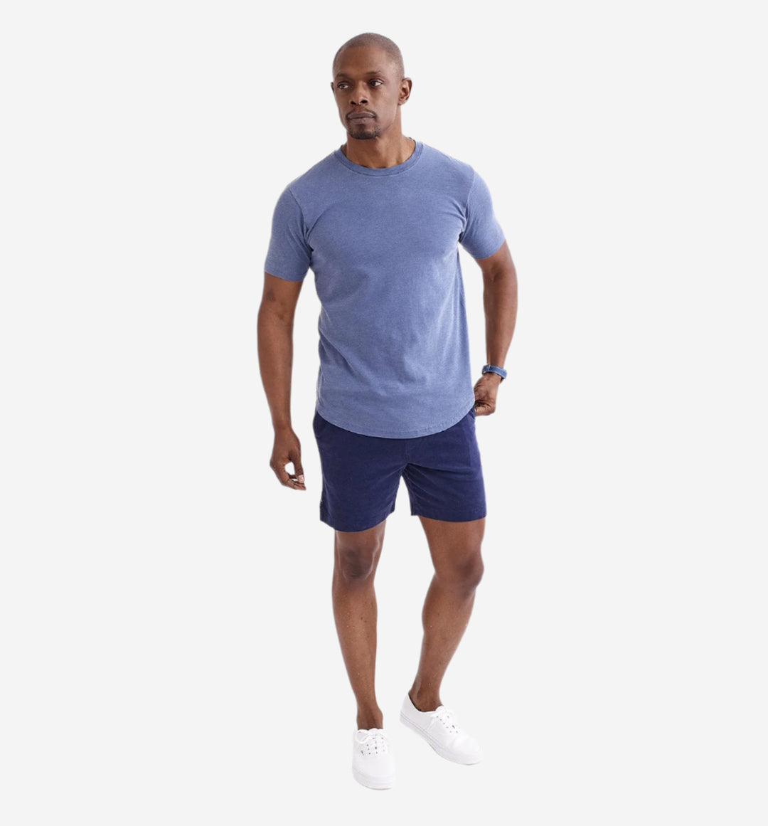 stretch corduroy short midnight