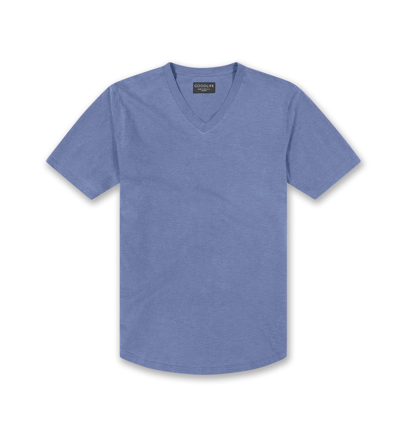 Sun-Faded Slub Scallop V | Goodlife Navy