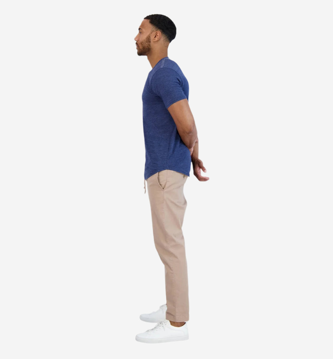 tri blend scallop crew  goodlife navy