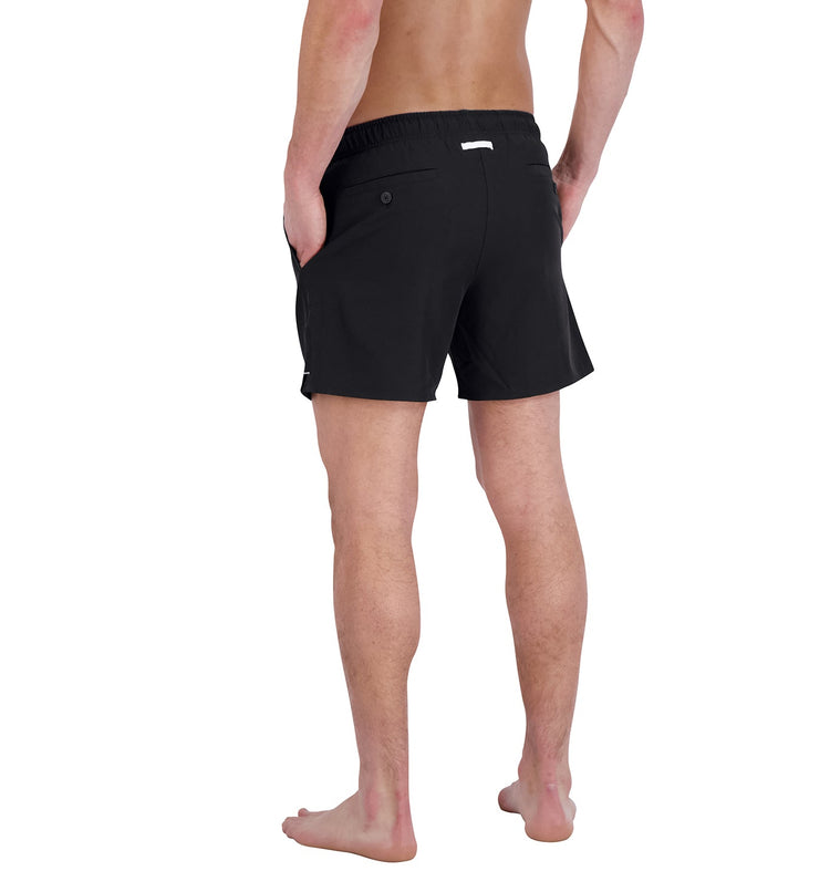 stretchtex volley swim short black