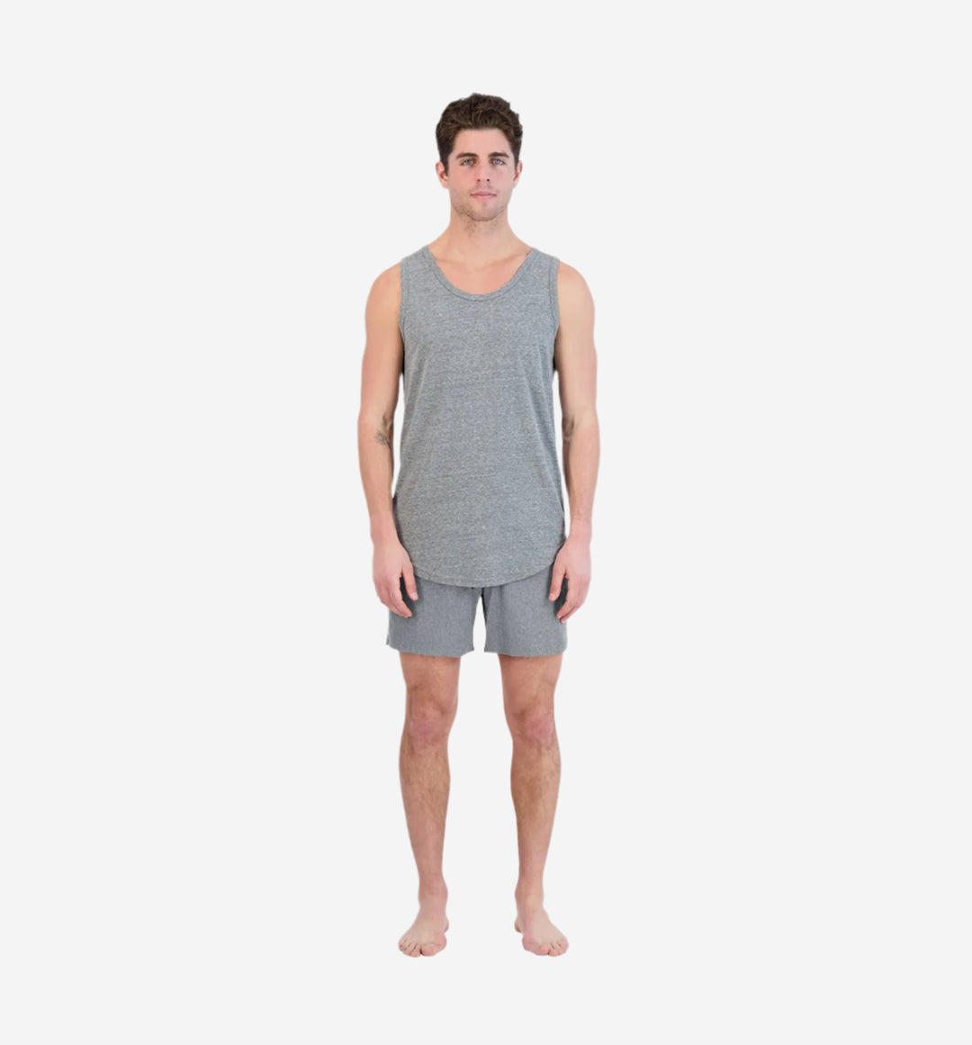 stretchtex volley swim short heather grey