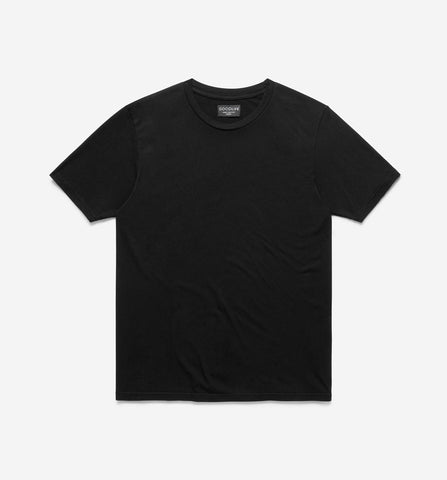 Supima Classic Crew Neck T-Shirt | Black | Goodlife