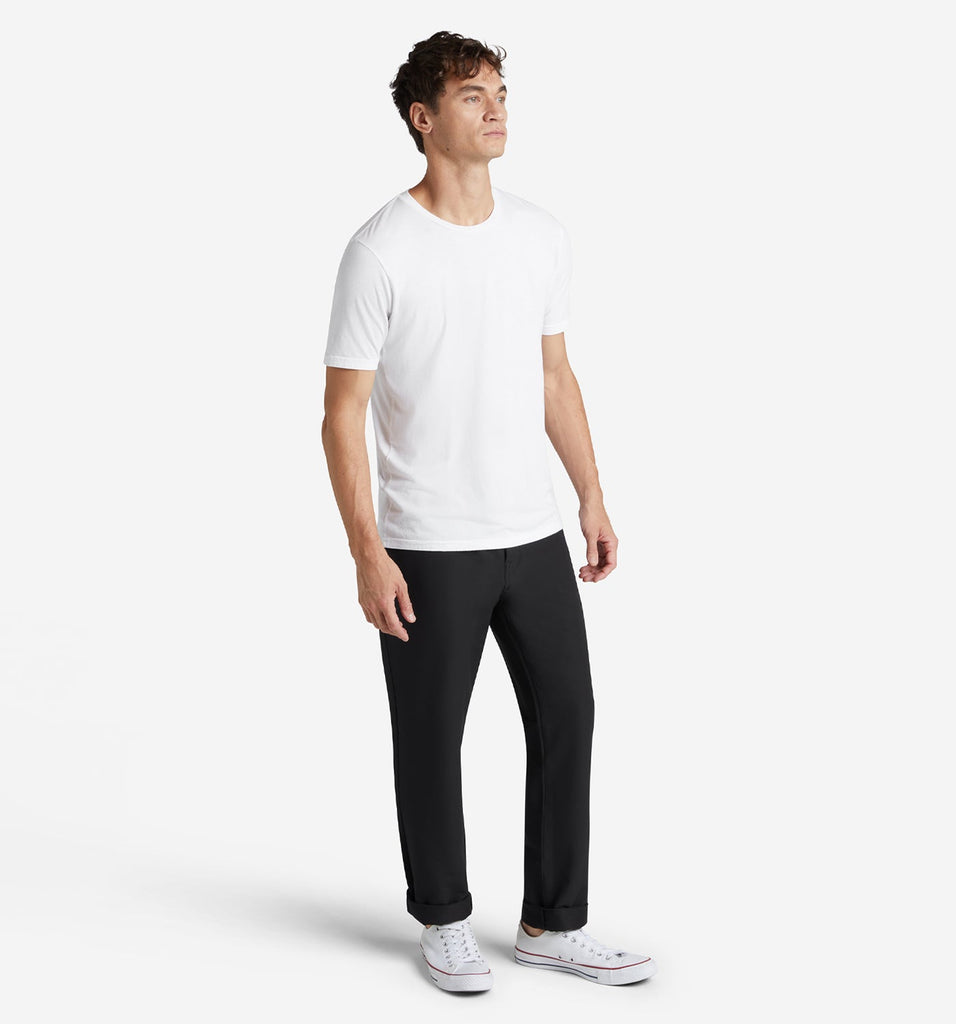 Supima Classic Crew | White | Mens White T-Shirt – Goodlife