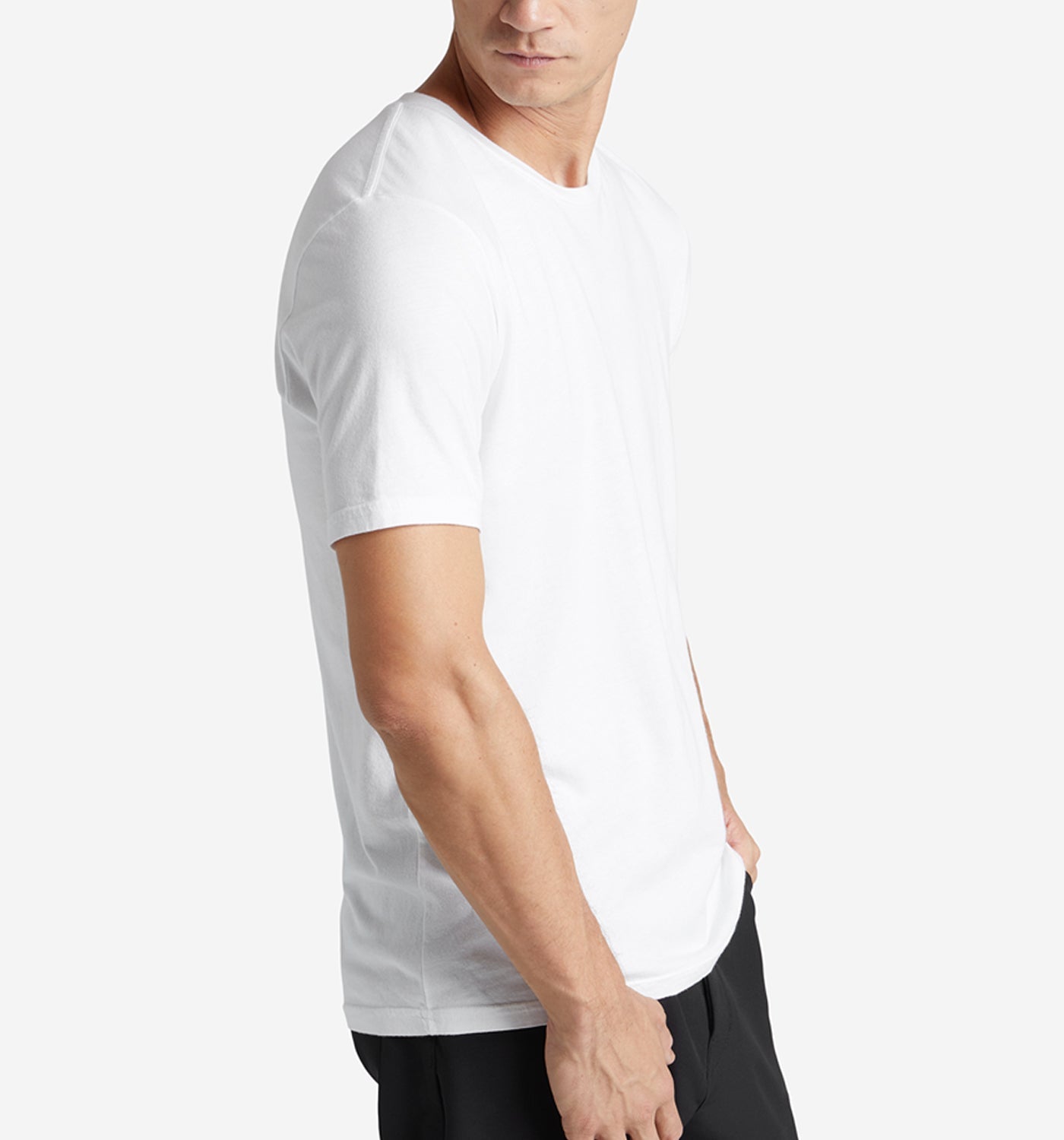 Supima Classic Crew | White | Mens White T-Shirt – Goodlife