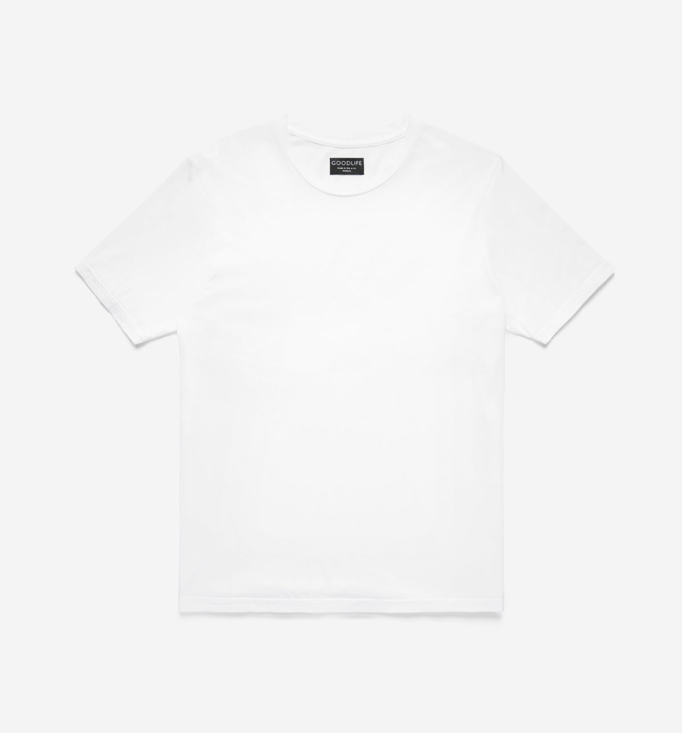 supima classic crew white