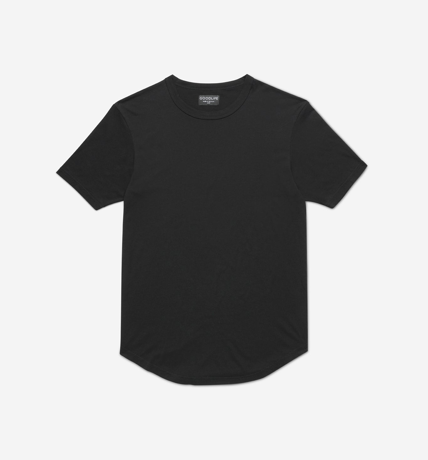 Supima Scallop Crew | Black