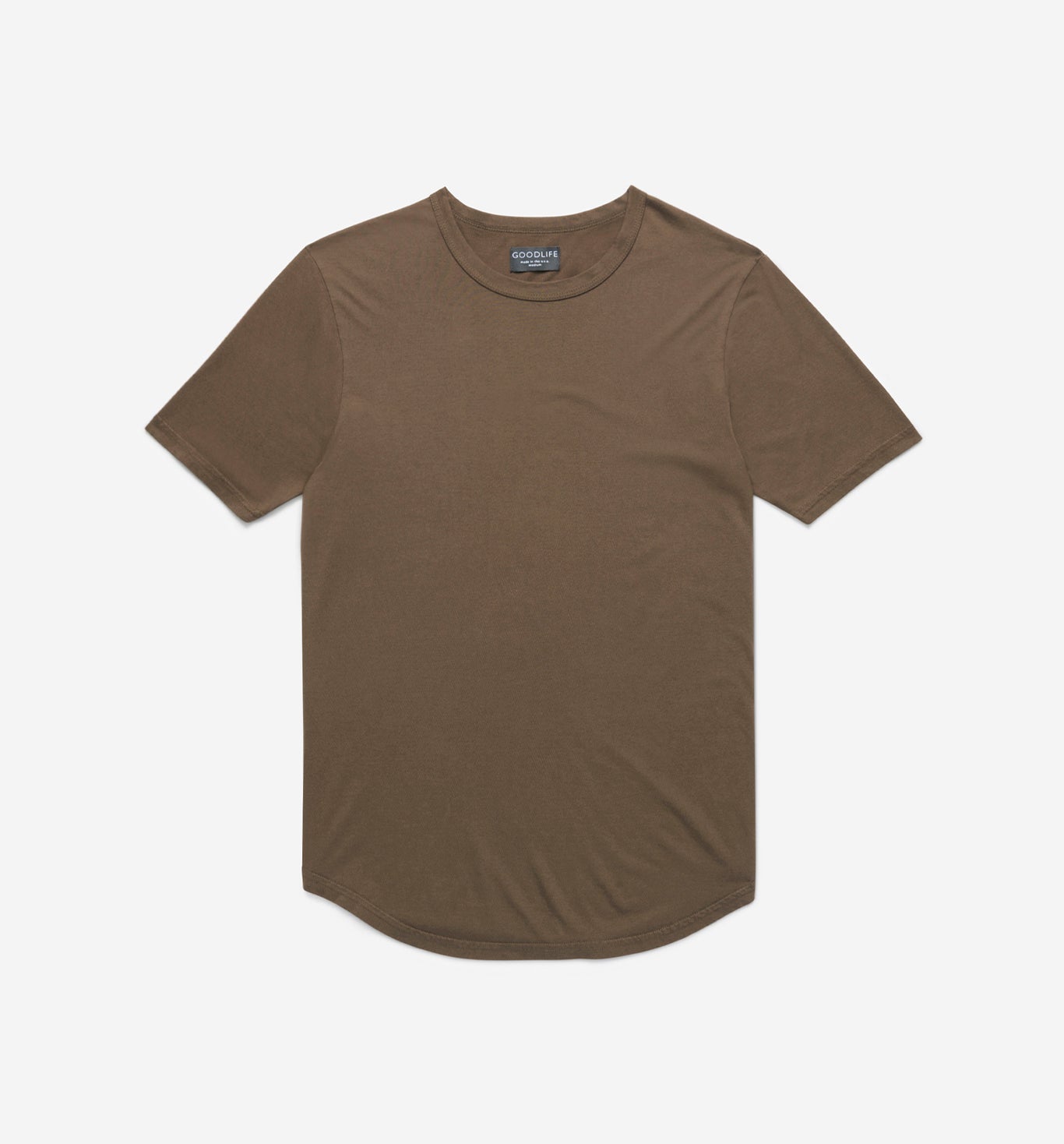 Supima Scallop Crew | Espresso