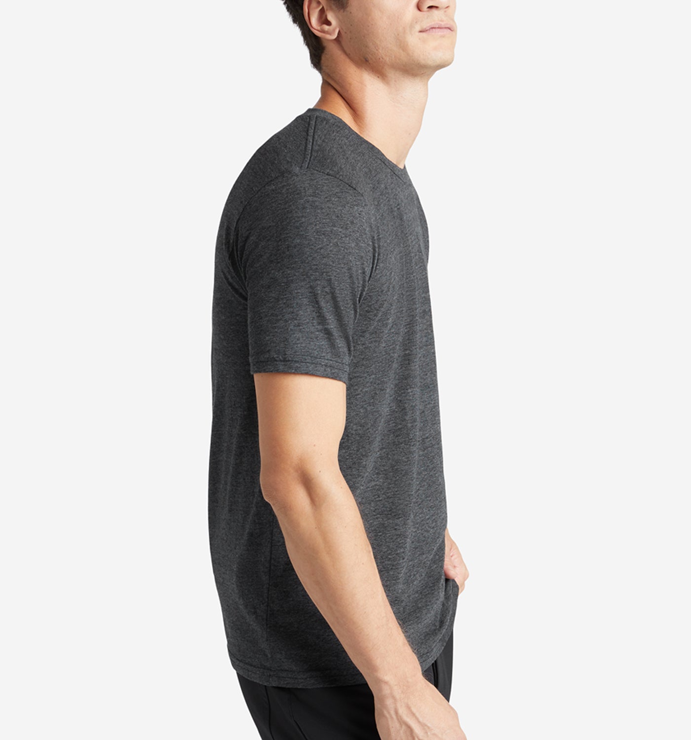 tri blend classic crew black