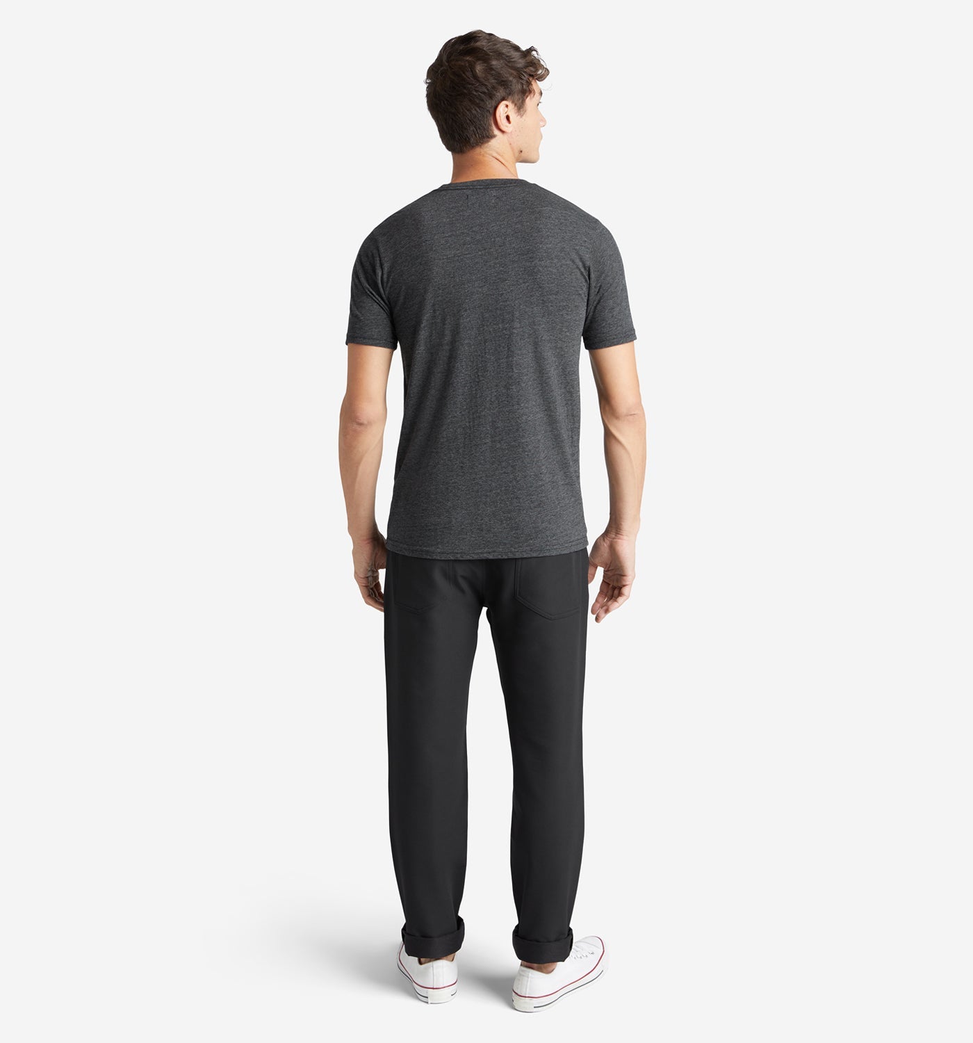 tri blend classic crew black