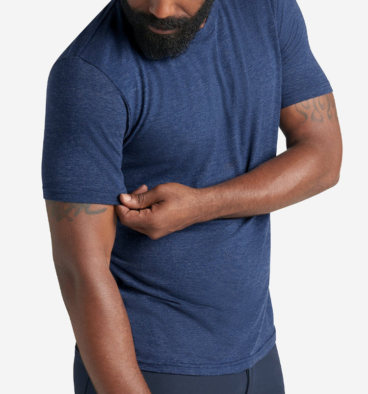 Tri-Blend Classic Crew Neck T-Shirt | Navy | Goodlife