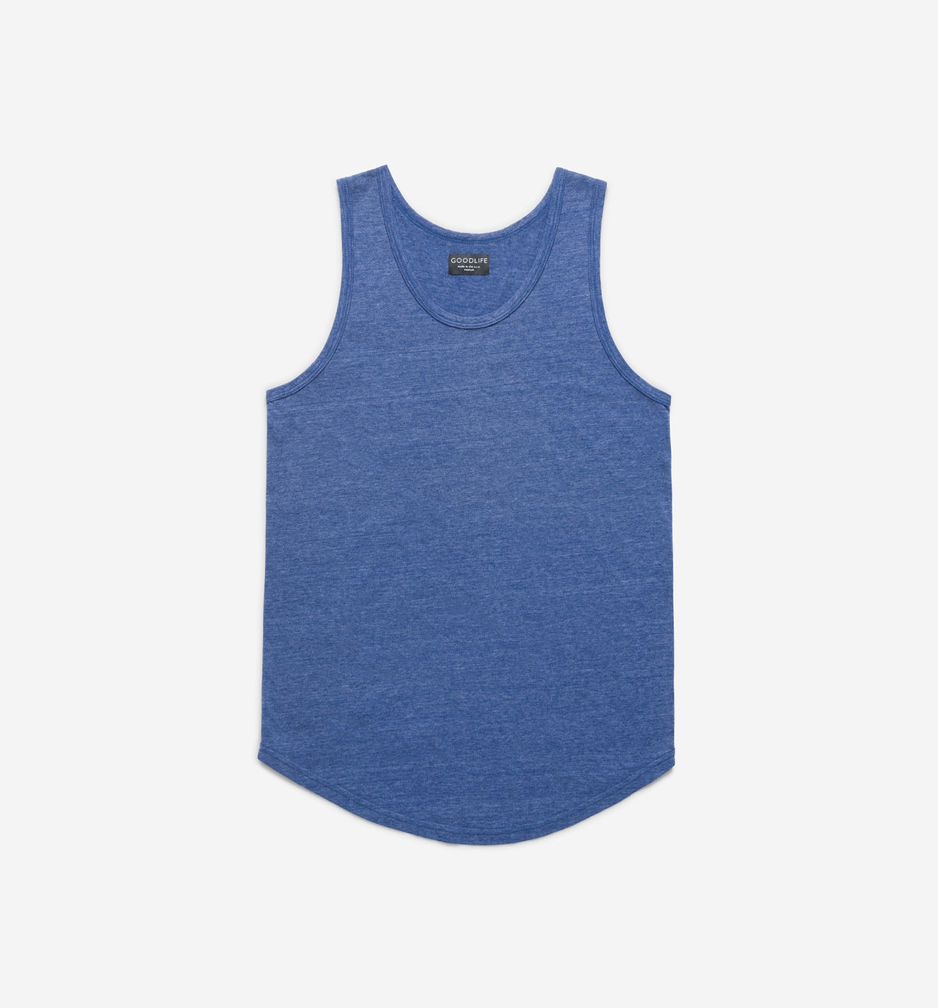 tri blend scallop tank top goodlife navy