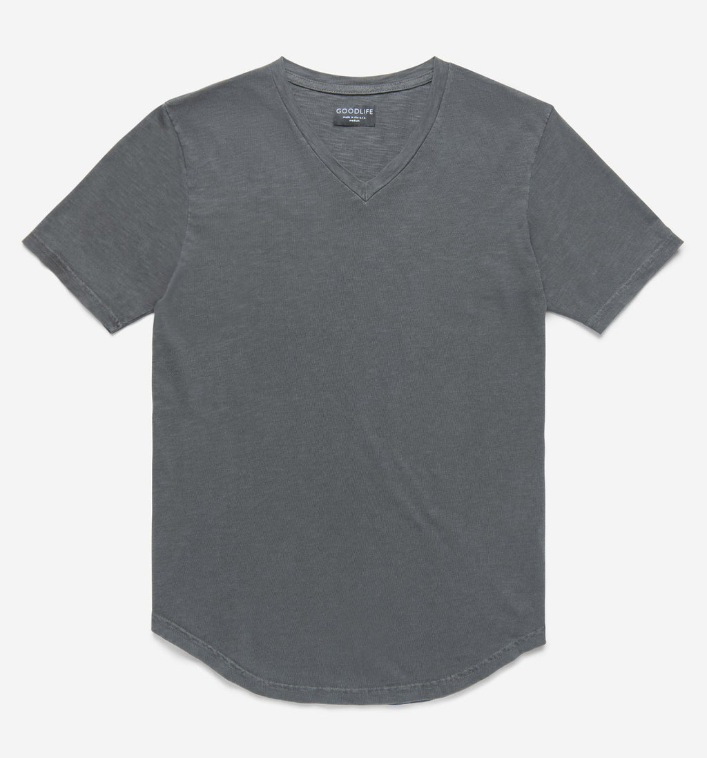 Slub Scallop V | White | Goodlife