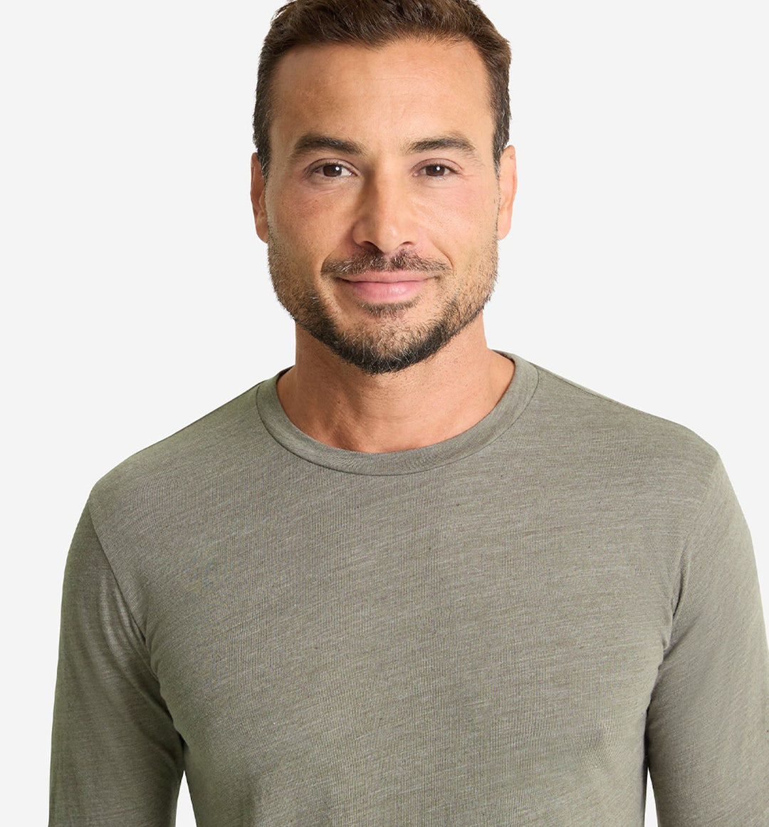 LS Tri-Blend Scallop Crew