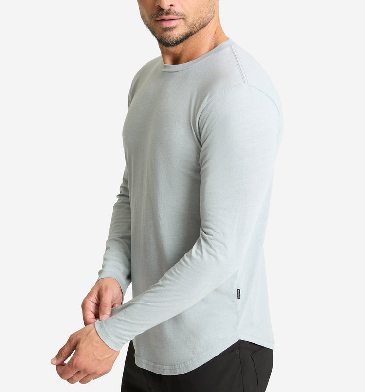 LS Tri-Blend Scallop Crew | Goodlife