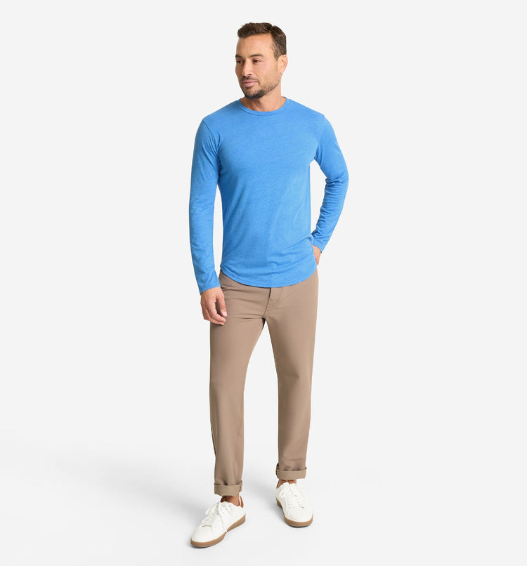 LS Tri-Blend Scallop Crew | Goodlife