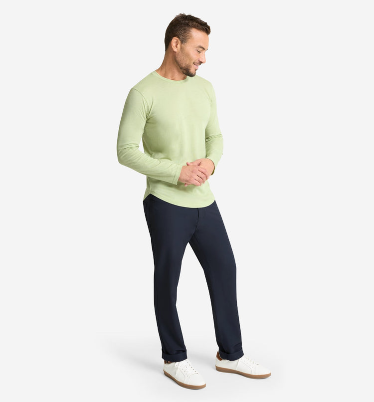 LS Tri-Blend Scallop Crew