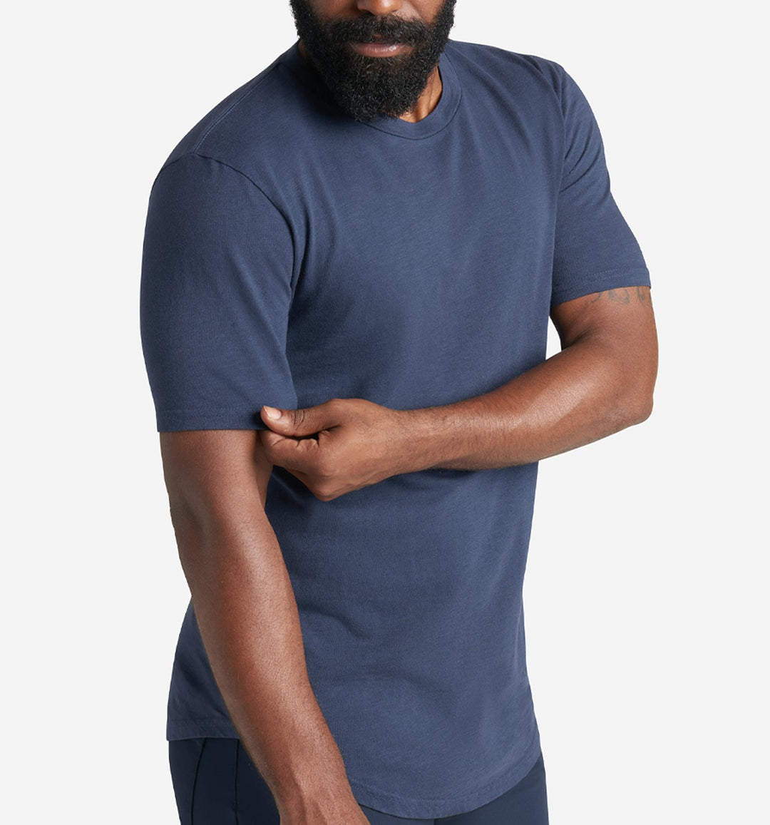 slub scallop crew midnight