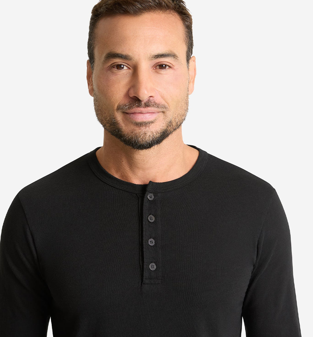 LS Slub Scallop Henley