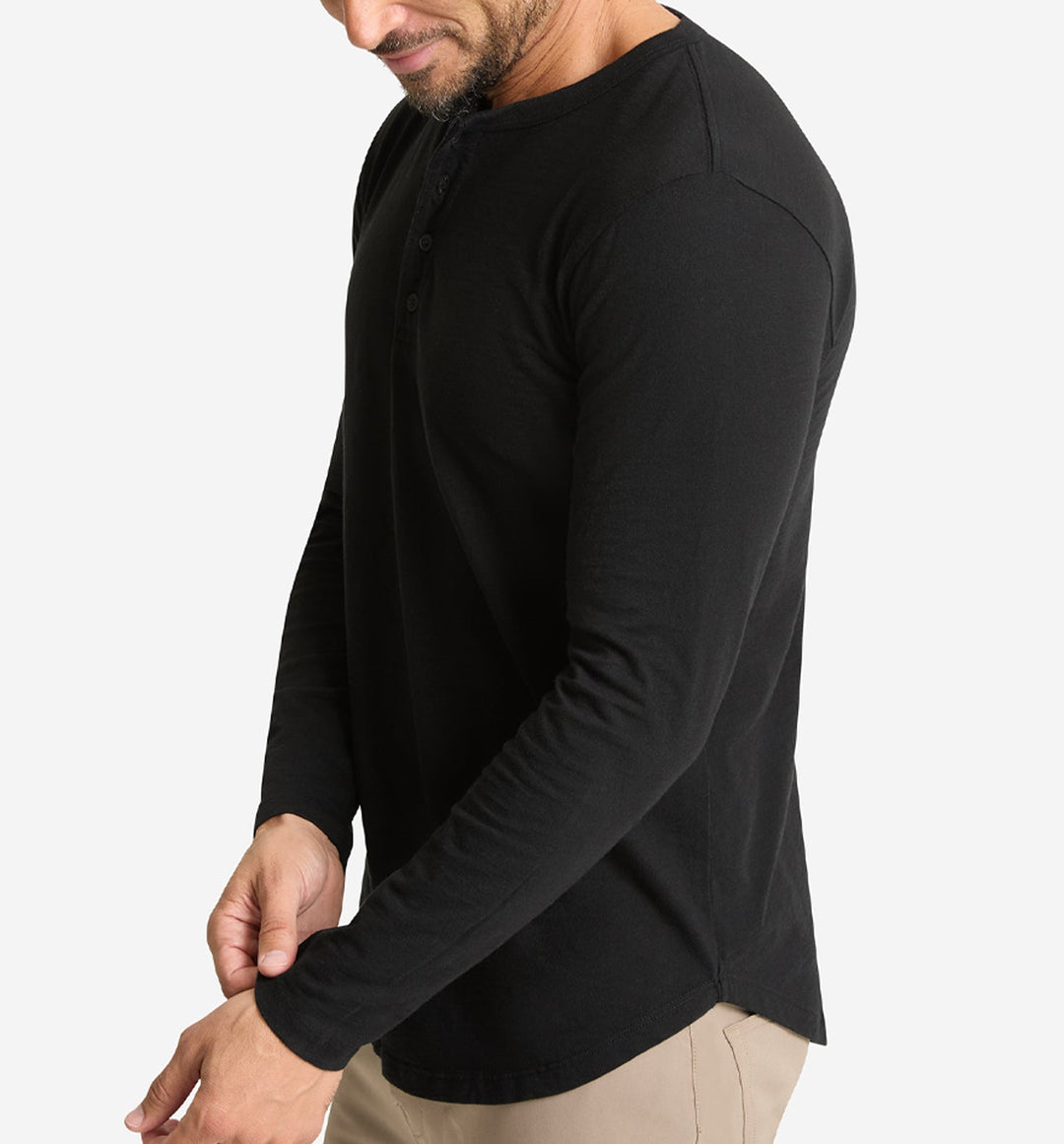 LS Slub Scallop Henley