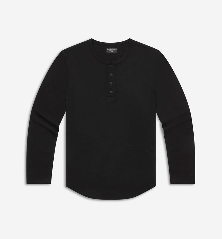 LS Slub Scallop Henley