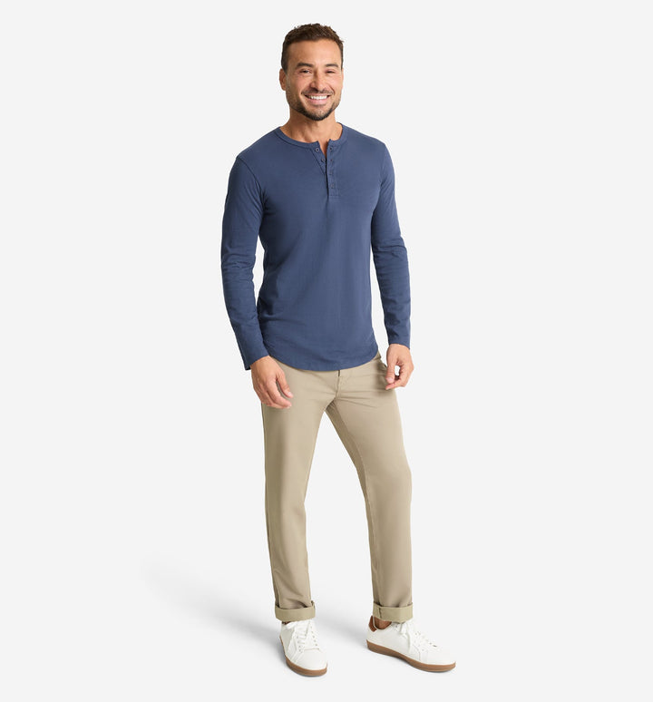 LS Slub Scallop Henley