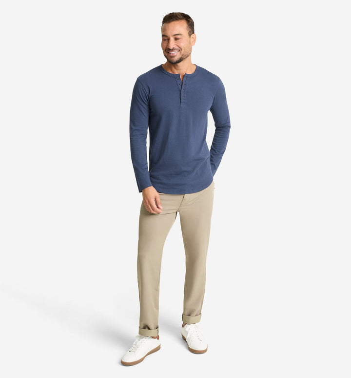 LS Slub Scallop Henley