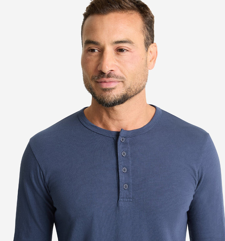 LS Slub Scallop Henley