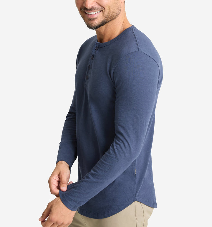 LS Slub Scallop Henley