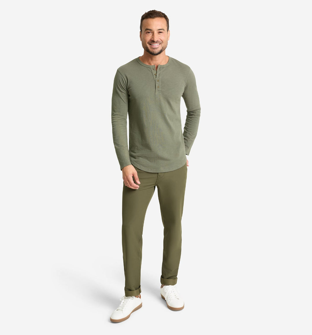 LS Slub Scallop Henley